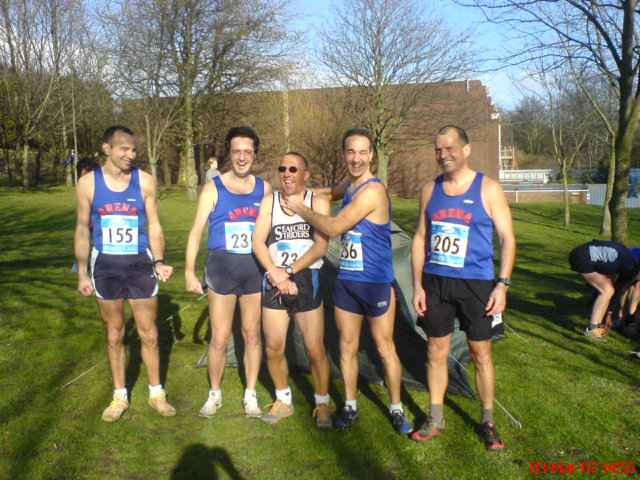Mens Team at Lancing XC Race 4 March 07